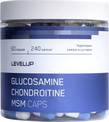 LevelUp Glucosamine Chondroitin MSM Caps